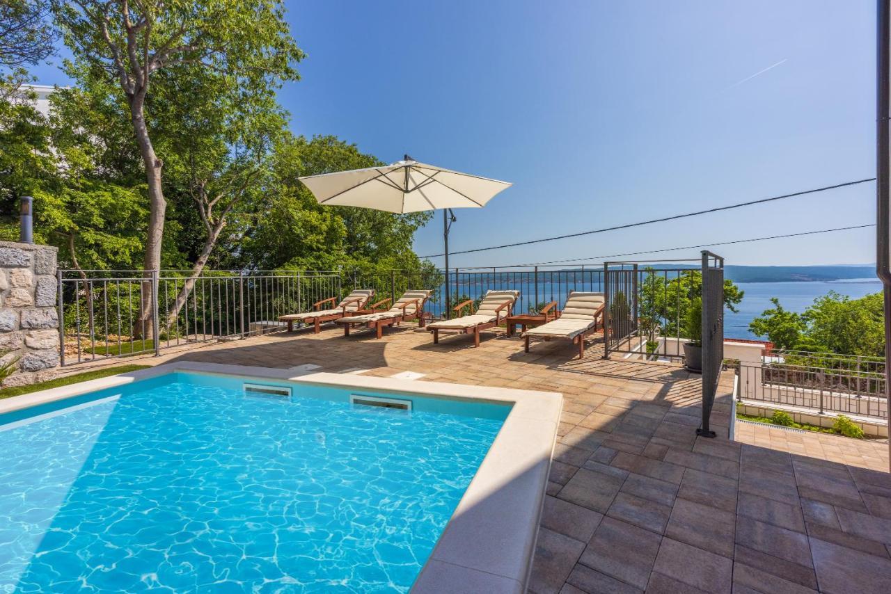 Villa Antani With Heated Pool, Sauna & Jacuzzi Crikvenica Eksteriør billede